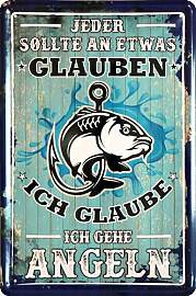 WOGEKA ART Retro Blechschild - Ich glaube ich geh