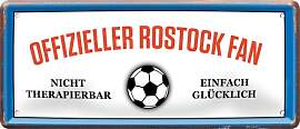 WOGEKA ART Retro Blechschild - Offizieller Rostock 