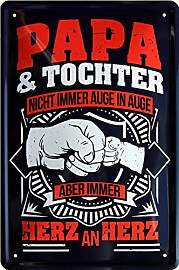 WOGEKA ART Retro Blechschild - Papa & Tochter