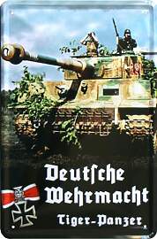 WOGEKA ART Retro Blechschild - Tiger Panzer -