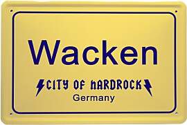 WOGEKA ART Retro Blechschild - Wacken City of