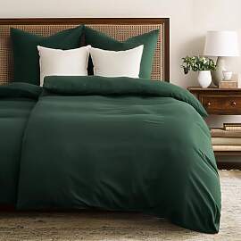 WohlNest Bettwäsche 135x200 Grün