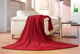 Wohndecke GÖZZE "Memphis", rot, B:150cm 