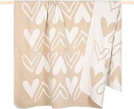 Wohndecke PAD "HEART", beige (sand),