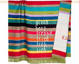 Wohndecke PAD "LETTERS", bunt (multi),