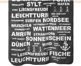 Wohndecke PAD "TYPO NORDSEE", grau