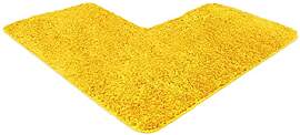 WohnDirect Eck-Badezimmerteppich L-Form 100x100