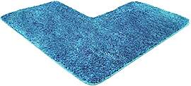 WohnDirect Eck-Badezimmerteppich L-Form 100x100