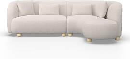 Wohnlandschaft Alba Creme Webstoff