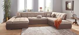 Wohnlandschaft DOMO COLLECTION "MORIC Massiv