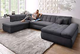 Wohnlandschaft DOMO COLLECTION "MORIC Massiv
