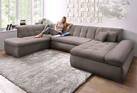 Wohnlandschaft DOMO COLLECTION "MORIC Massiv