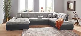 Wohnlandschaft DOMO COLLECTION "MORIC Massiv