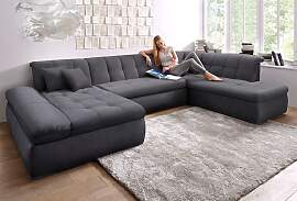 Wohnlandschaft DOMO COLLECTION "MORIC Massiv