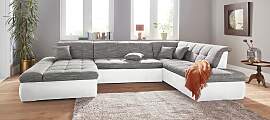 Wohnlandschaft DOMO COLLECTION "MORIC Massiv