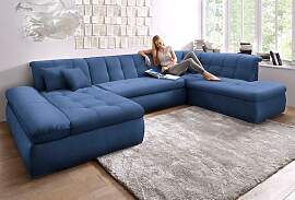 Wohnlandschaft DOMO COLLECTION "MORIC Massiv
