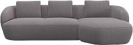 Wohnlandschaft FLEXLUX "Torino, rund, L-Form, 