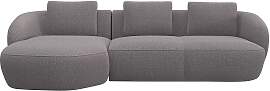 Wohnlandschaft FLEXLUX "Torino, rund, L-Form, 