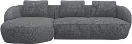 Wohnlandschaft FLEXLUX "Torino, rund, L-Form, 