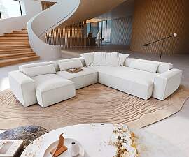 Wohnlandschaft Freestyle Cozy 360x290 cm Bouclé