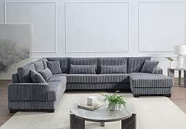 Wohnlandschaft "Miron, U-Form, Breite: