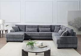 Wohnlandschaft "Miron, U-Form, Breite: