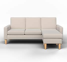 Wohnlandschaft Noemie Beige Webstoff