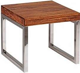 WOHNLING Beistelltisch quadratisch Massivholz