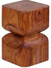WOHNLING Beistelltisch rechteckig Holz sheesham