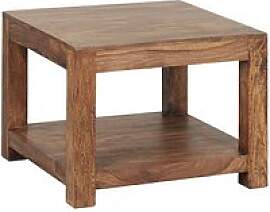 WOHNLING Couchtisch quadratisch Massivholz