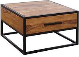 WOHNLING Couchtisch quadratisch Massivholz