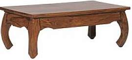 WOHNLING Couchtisch rechteckig Massivholz sheesham 