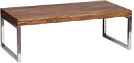 WOHNLING Couchtisch rechteckig Massivholz sheesham 