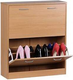 WOHNLING Schuhschrank, WL1.173 buche 2 Fachböden
