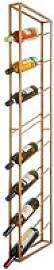 WOHNLING Weinregal gold 36,0 x 8,0 x 150,0 cm, 1