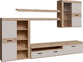 Wohnwand FORTE, beige (artisan eiche, sand),