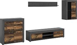 Wohnwand HOME AFFAIRE "AOSTA, Breite 330cm,