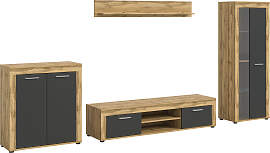 Wohnwand HOME AFFAIRE "AOSTA, Breite 330cm,