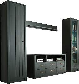 Wohnwand HOME AFFAIRE "Ascot", grün,