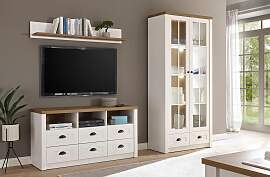 Wohnwand HOME AFFAIRE "Beauvais", weiß