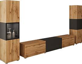 Wohnwand HOME AFFAIRE "BERLIN III, Vitrine