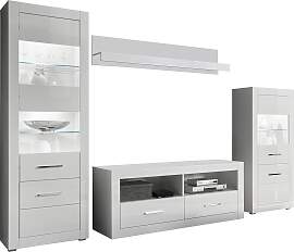 Wohnwand HOME AFFAIRE "BIANCO", weiß