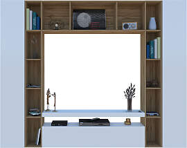 Wohnwand HOME AFFAIRE "Brooklyn", weiß