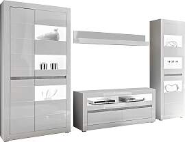 Wohnwand HOME AFFAIRE "Carat", weiß