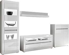 Wohnwand HOME AFFAIRE "Carat", weiß