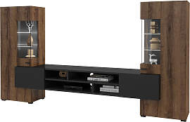 Wohnwand HOME AFFAIRE "Coby", schwarz