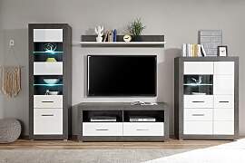 Wohnwand HOME AFFAIRE "Etero", grau