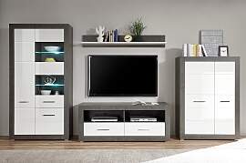 Wohnwand HOME AFFAIRE "Etero", grau