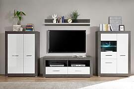 Wohnwand HOME AFFAIRE "Etero", grau