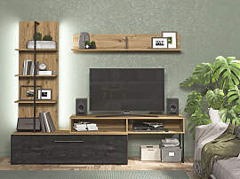 Wohnwand HOME AFFAIRE "Evora", braun